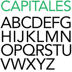 typographie : capitales