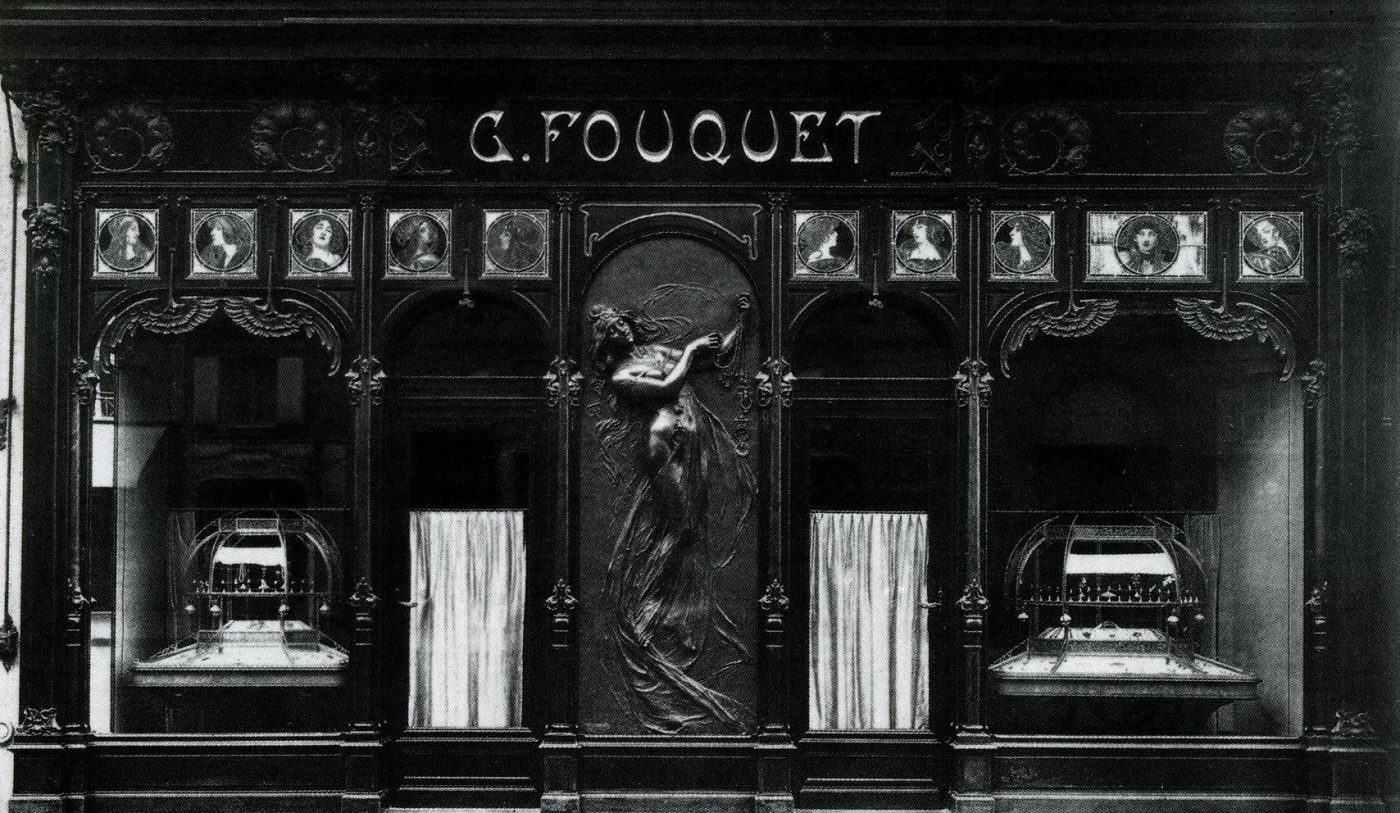 Devanture de la boutique du bijoutier Georges Fouquet, 1900