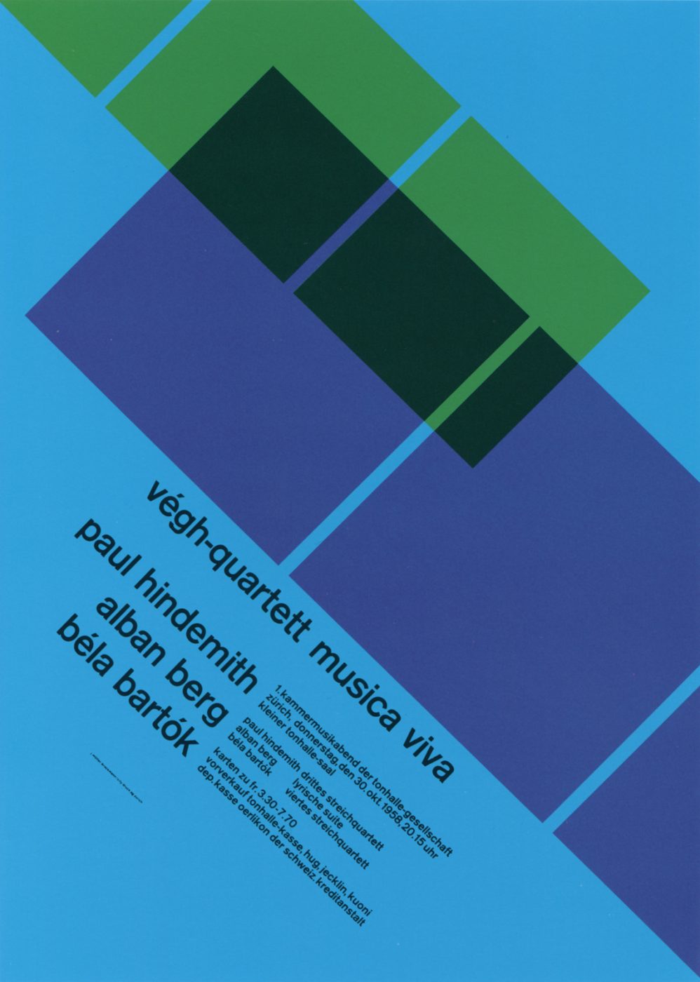 Josef Müller-Brockmann, Zürich-Tonhalle, 1958