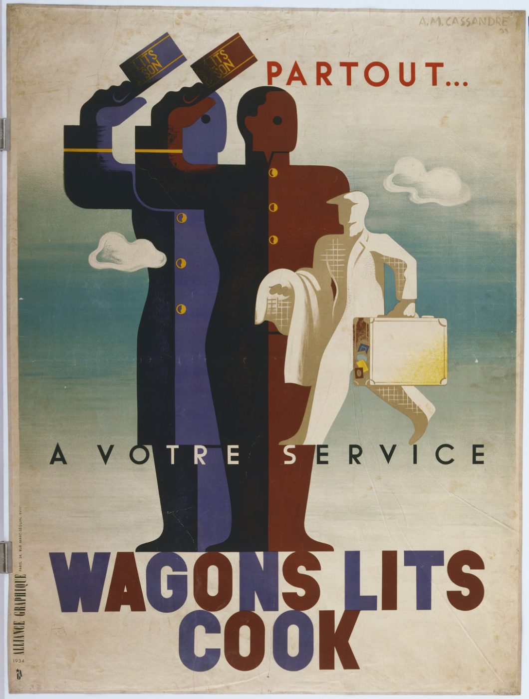 A.M. Cassandre, Wagons lits cook, 1933
