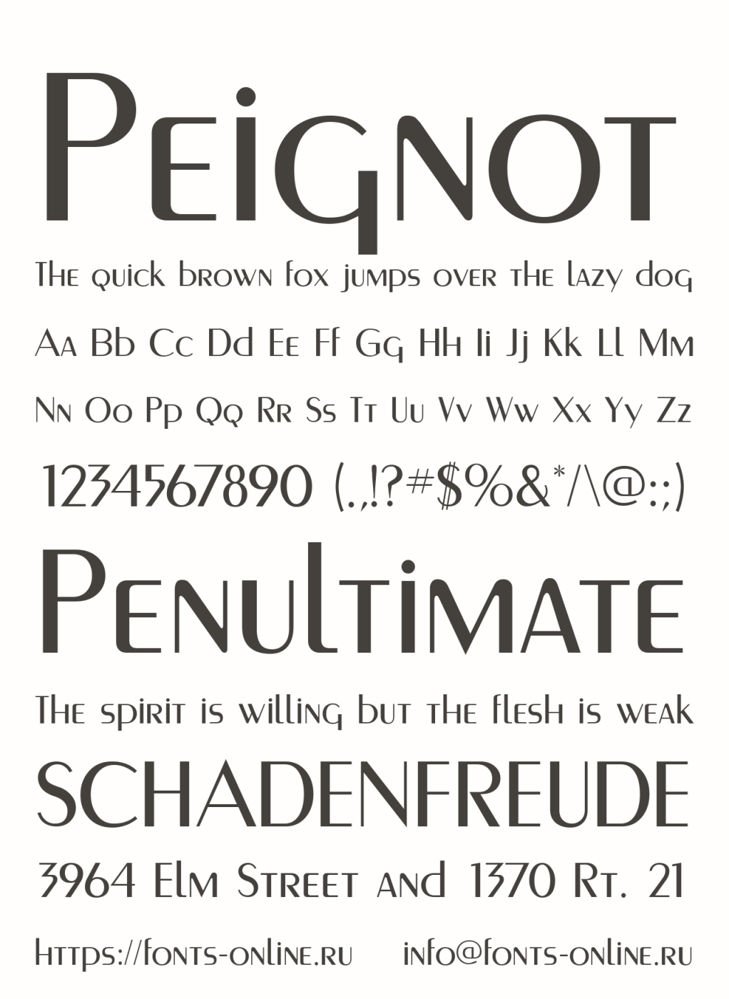 A.M. Cassandre, typographie Peignot, 1937