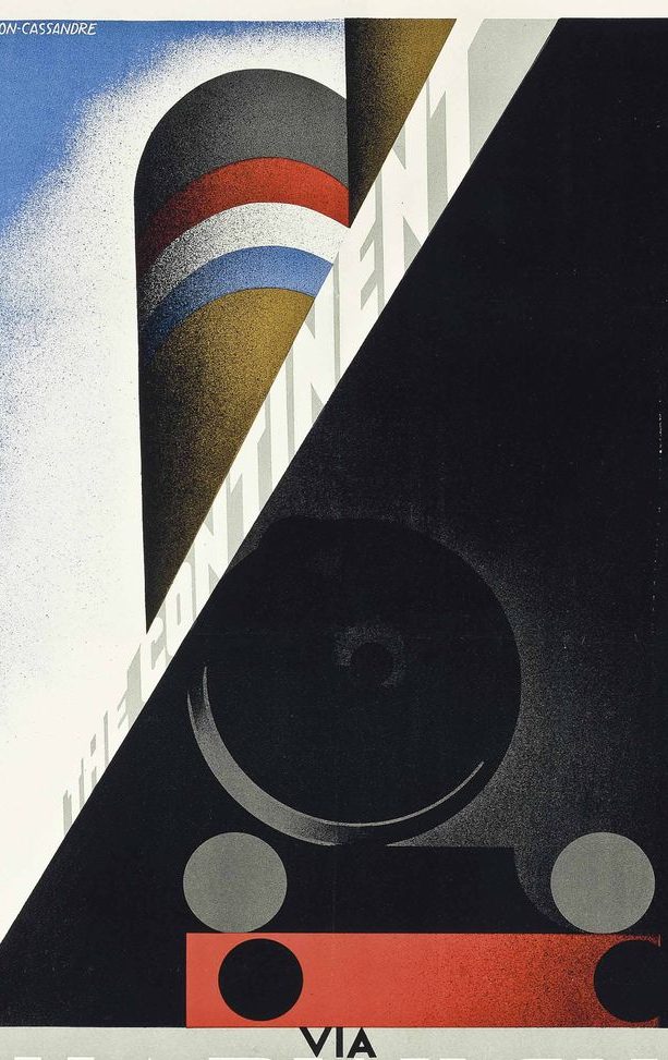 A.M. Cassandre, THE CONTINENT via HARWICH, 1928