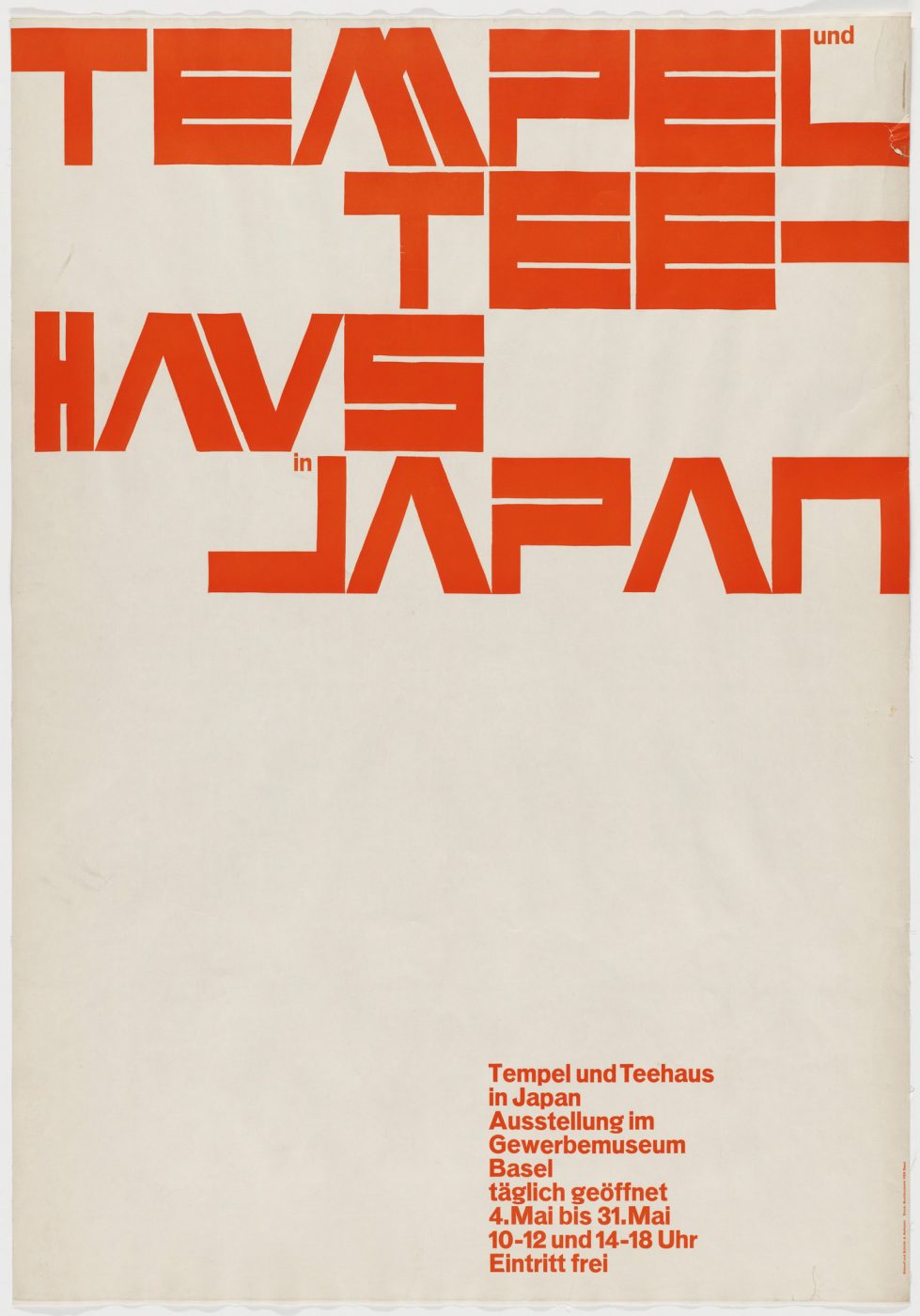 Armin Hofmann, Tempel und Teehaus in Japan, 1957