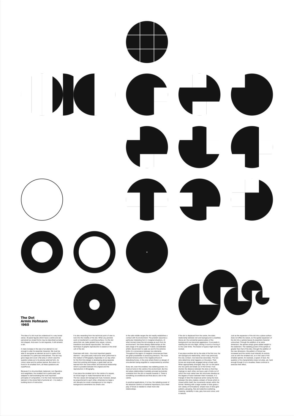 Armin Hofmann, extrait de "manuel de création graphique", 1965