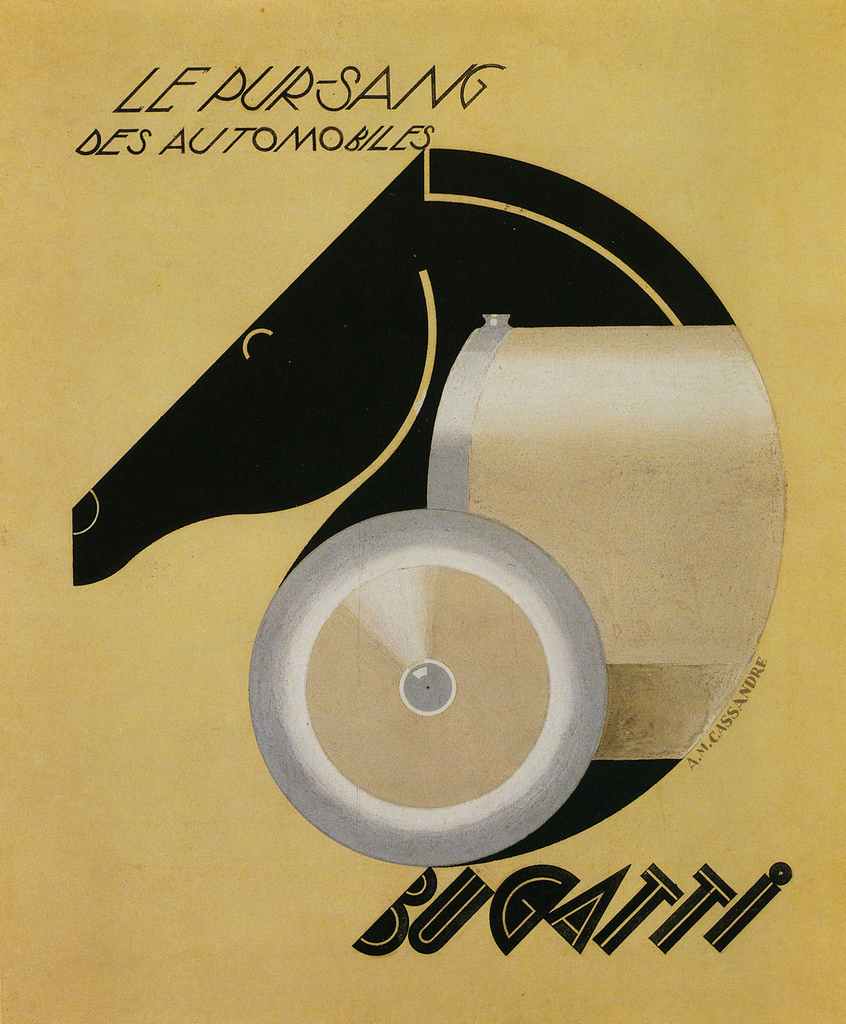 A.M. Cassandre, Bugatti by, 1925