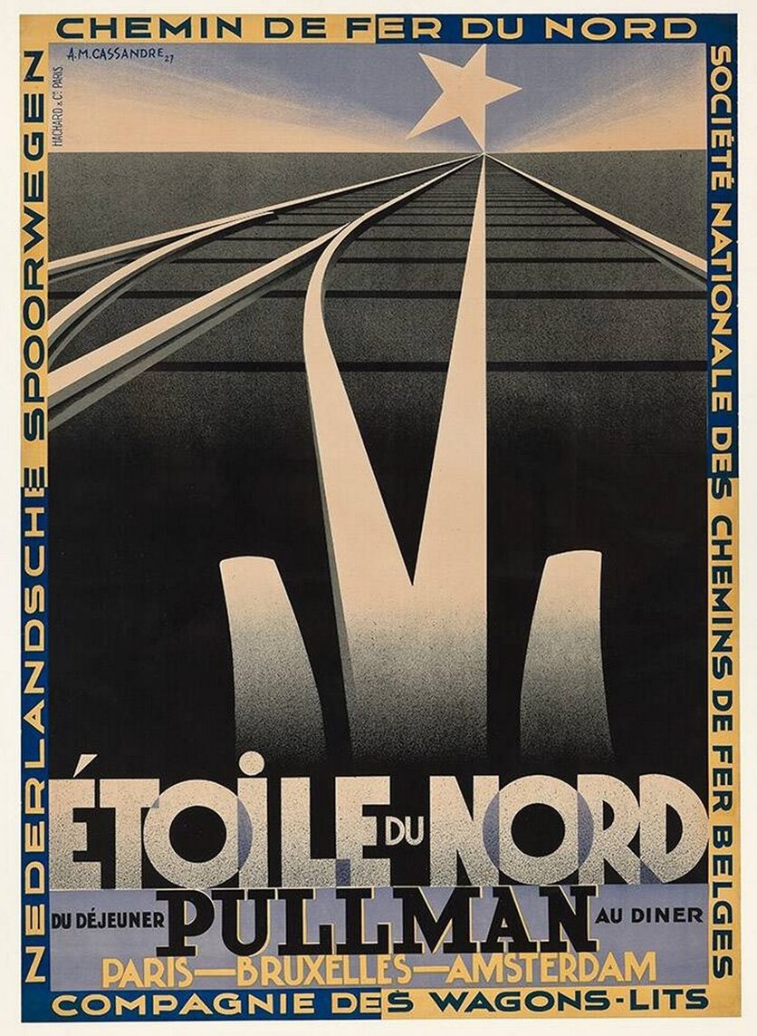 A.M. Cassandre, affiche pour Etoile du Nord, 1927