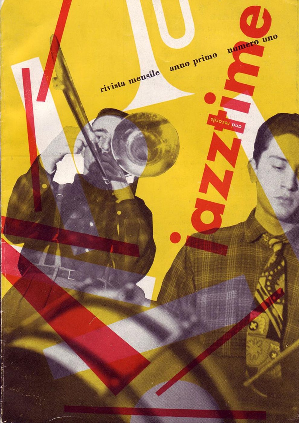 Max Hubert, cover du magazine "Jazztime", 1952