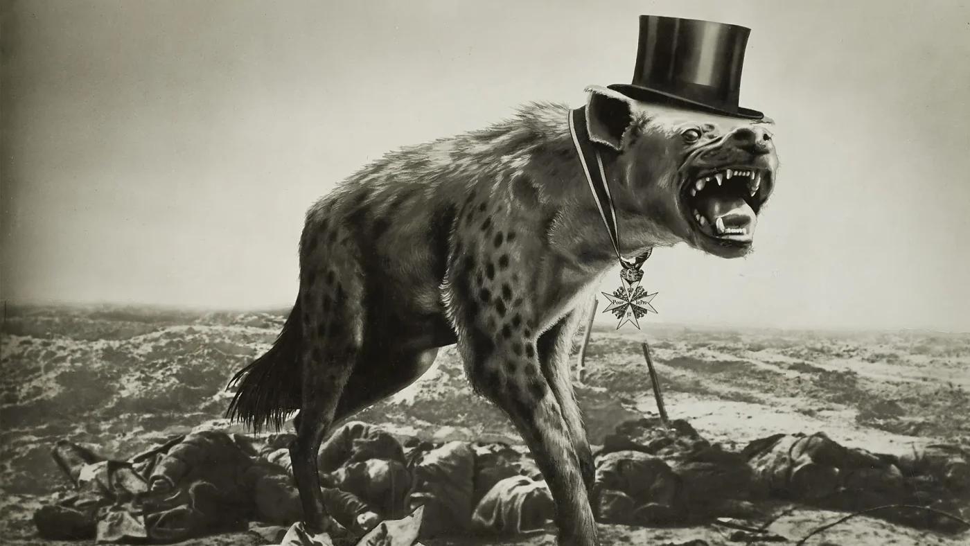 Guerre et cadavres: Le dernier espoir des riches, John Heartfield, 1932, photomontage 
